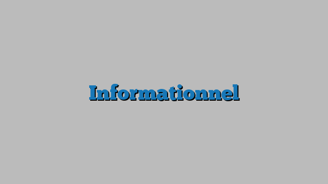 Informationnel